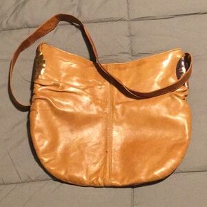 Vintage Ruth Saltz Leather Crescent Bag